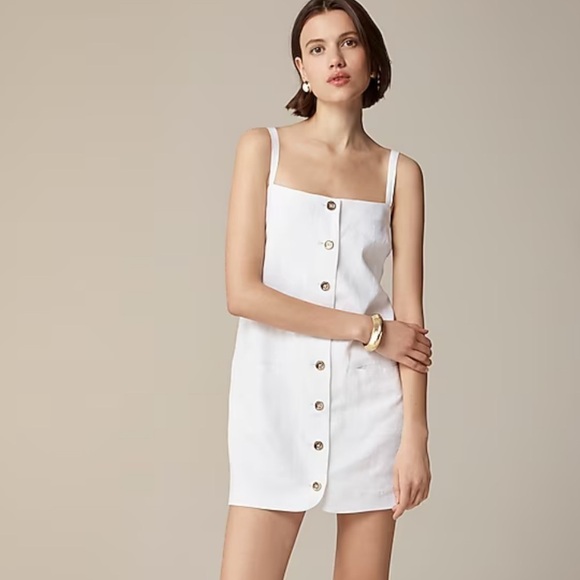 J crew Claudia dress in linen - Picture 1 of 6